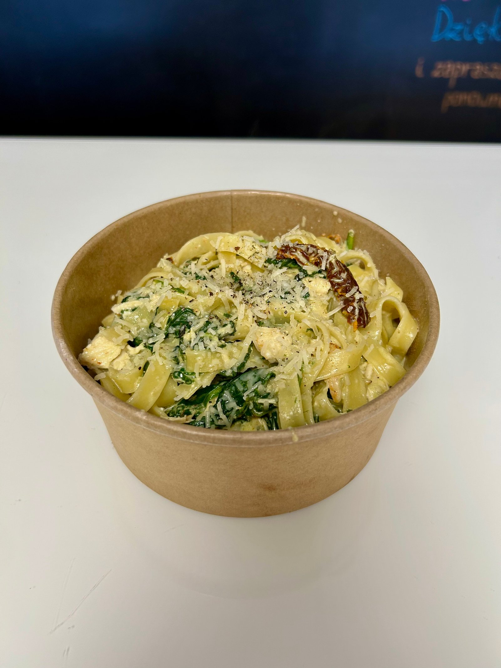 Tagiatelle szpinakowe